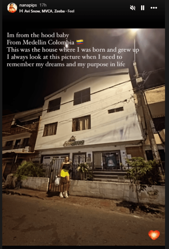 Nanapips on Kick, Adriana Zapata, photo from Medellin Columbia.